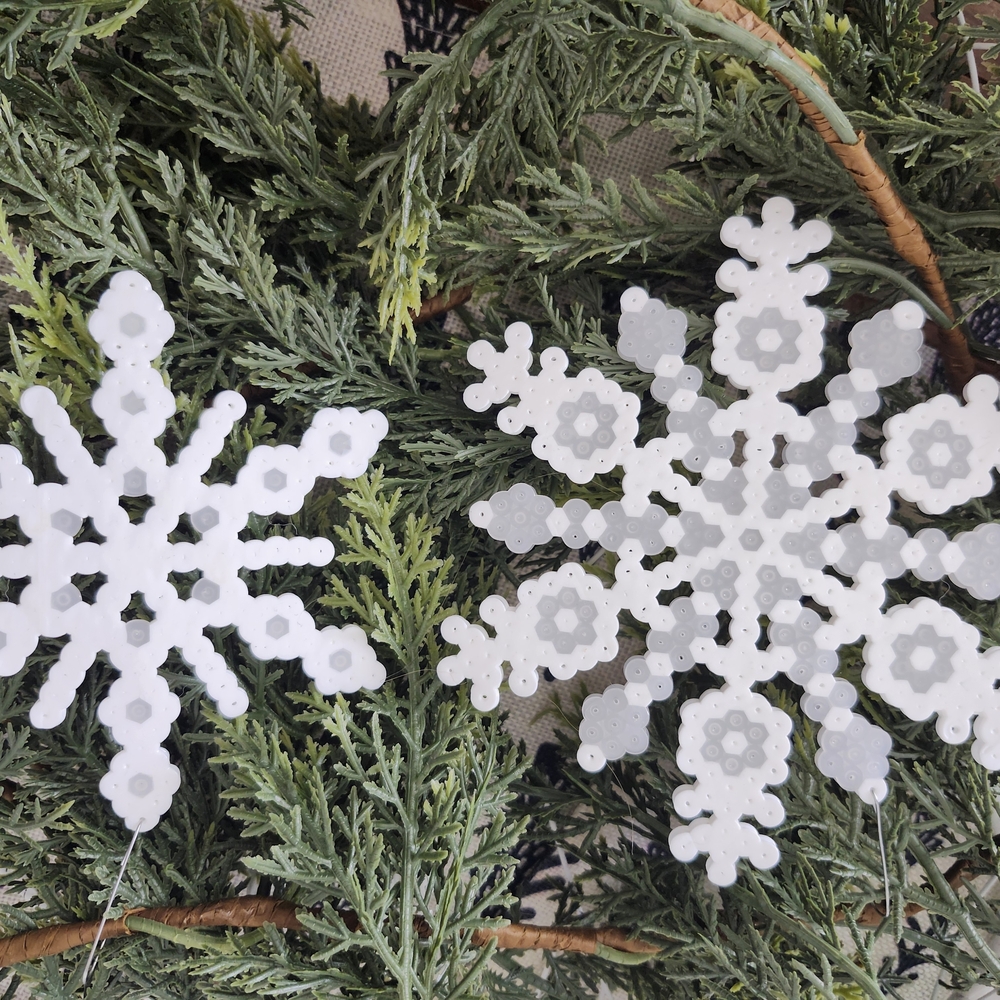 Elegant White Snowflake Ornaments